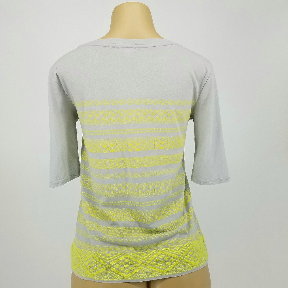 J. Crew Factory Embroidered Stripe Top - Picture 3 of 8